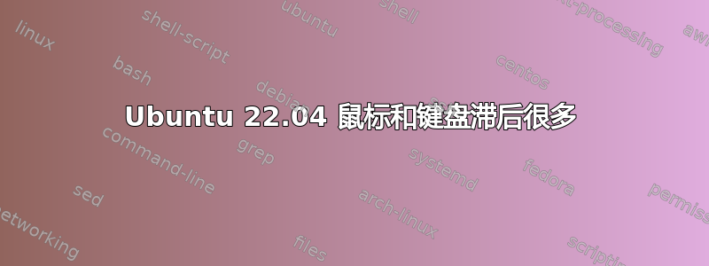 Ubuntu 22.04 鼠标和键盘滞后很多