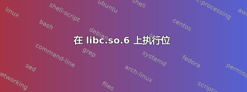 在 libc.so.6 上执行位