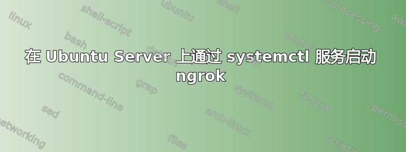 在 Ubuntu Server 上通过 systemctl 服务启动 ngrok