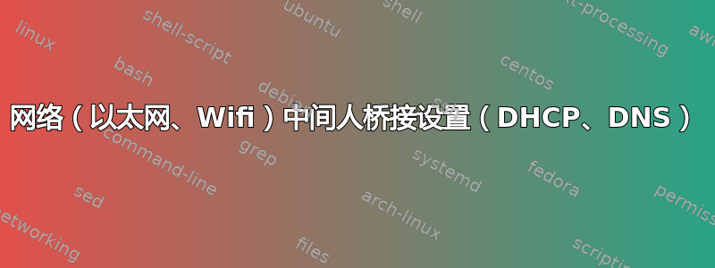 网络（以太网、Wifi）中间人桥接设置（DHCP、DNS）