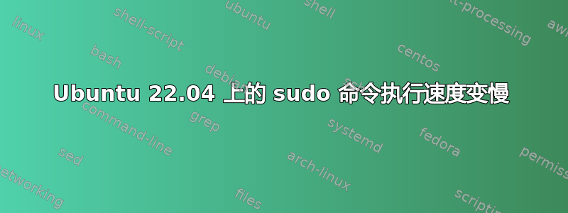 Ubuntu 22.04 上的 sudo 命令执行速度变慢