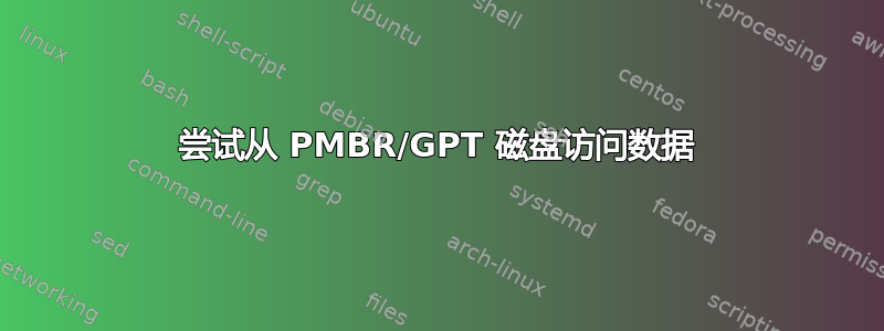 尝试从 PMBR/GPT 磁盘访问数据