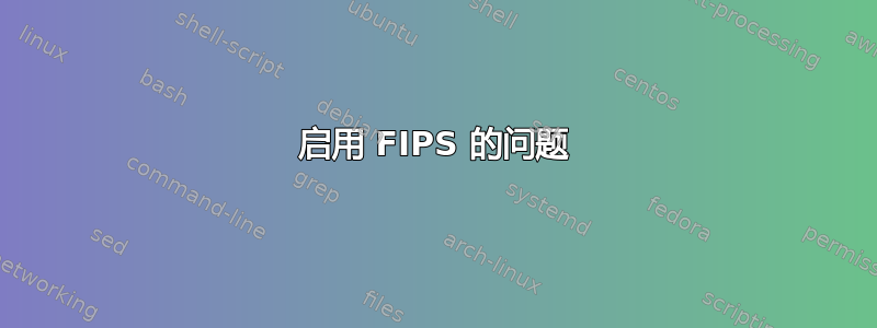 启用 FIPS 的问题