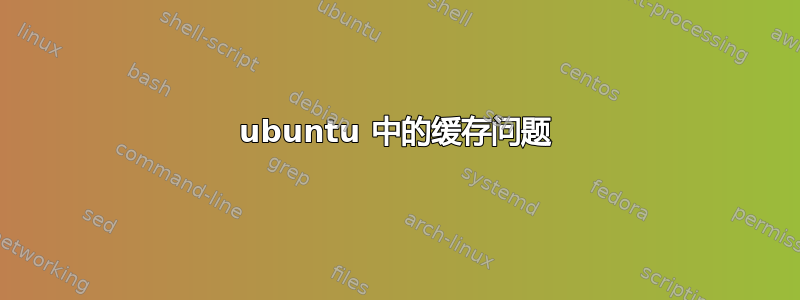 ubuntu 中的缓存问题