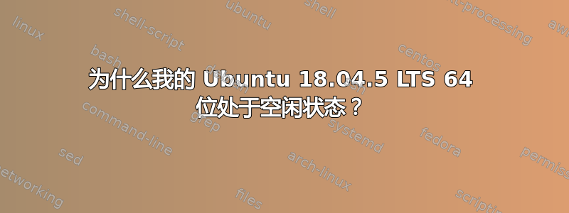 为什么我的 Ubuntu 18.04.5 LTS 64 位处于空闲状态？