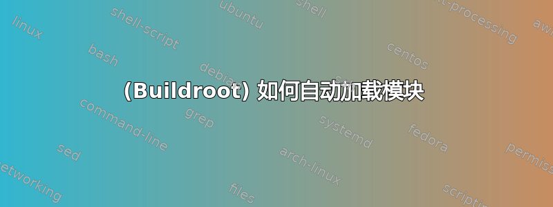 (Buildroot) 如何自动加载模块