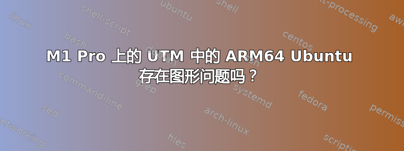 M1 Pro 上的 UTM 中的 ARM64 Ubuntu 存在图形问题吗？