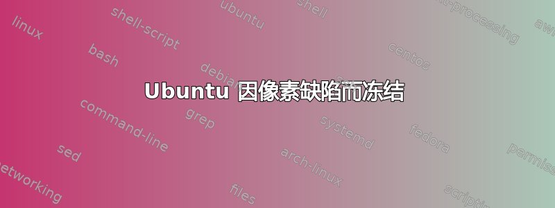 Ubuntu 因像素缺陷而冻结