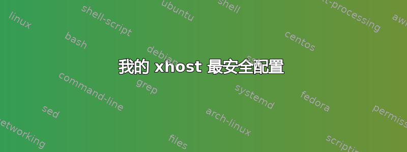 我的 xhost 最安全配置