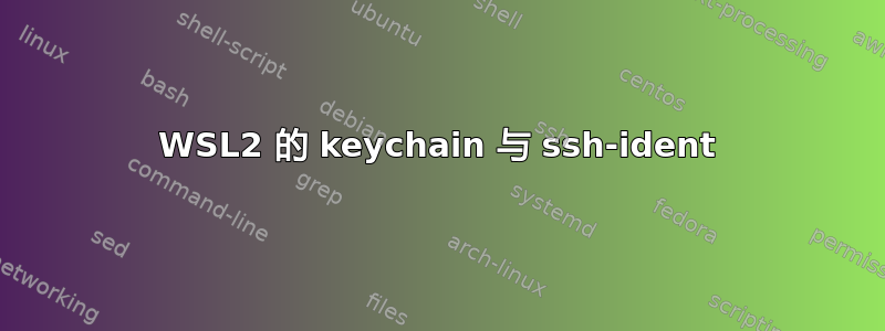 WSL2 的 keychain 与 ssh-ident