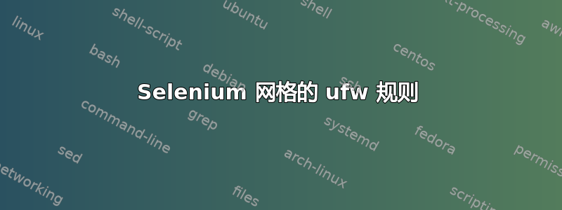 Selenium 网格的 ufw 规则