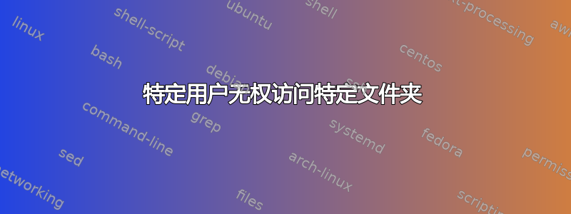 特定用户无权访问特定文件夹