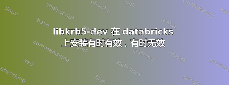 libkrb5-dev 在 databricks 上安装有时有效，有时无效