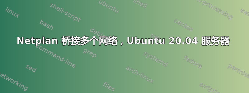 Netplan 桥接多个网络，Ubuntu 20.04 服务器