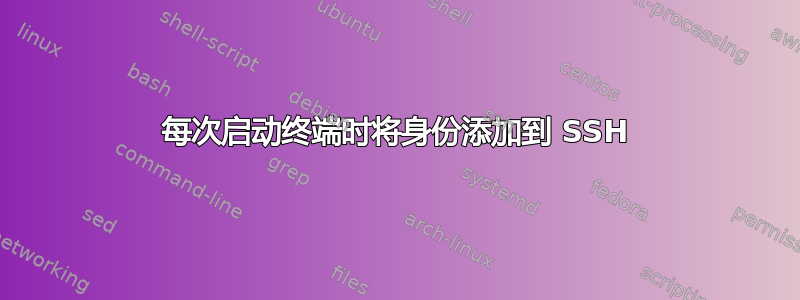 每次启动终端时将身份添加到 SSH