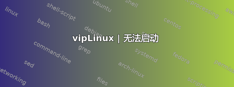 vipLinux | 无法启动