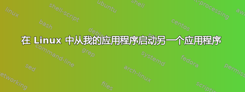 在 Linux 中从我的应用程序启动另一个应用程序