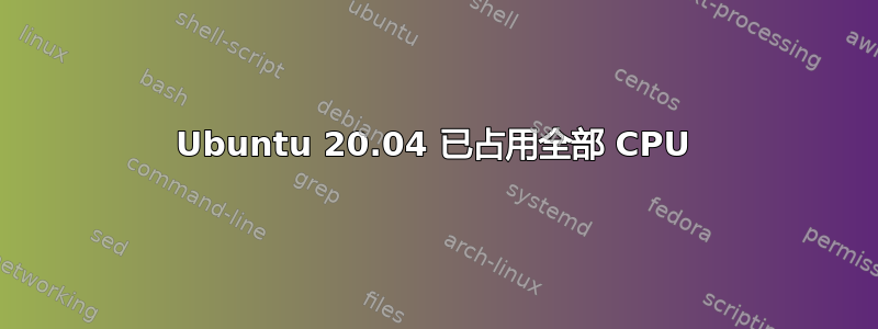 Ubuntu 20.04 已占用全部 CPU