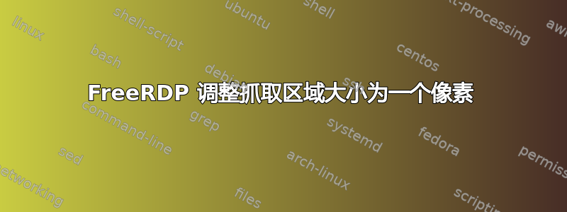 FreeRDP 调整抓取区域大小为一个像素