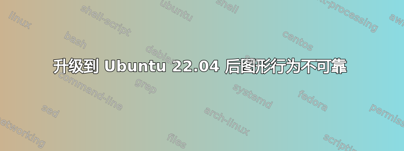 升级到 Ubuntu 22.04 后图形行为不可靠