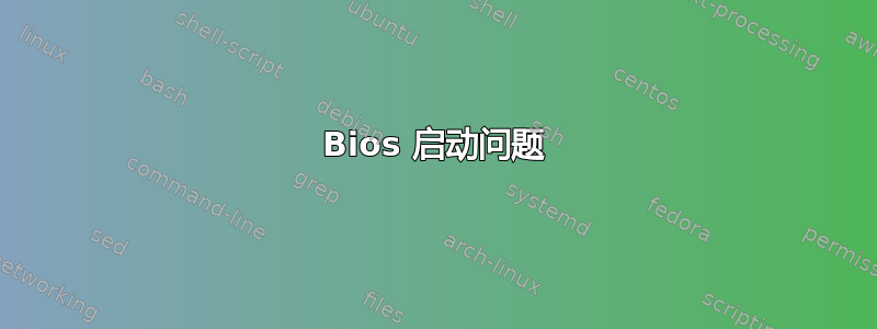 Bios 启动问题