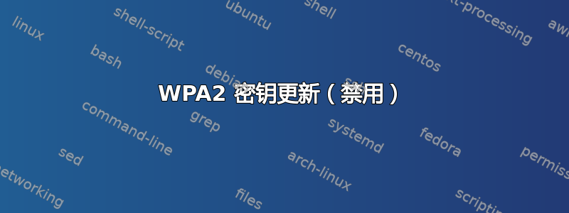 WPA2 密钥更新（禁用）