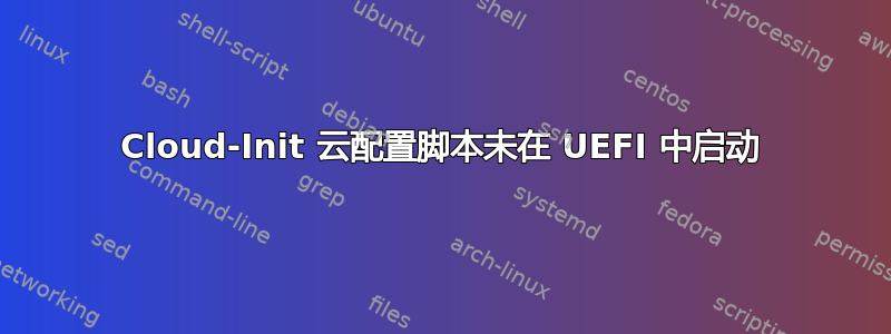 Cloud-Init 云配置脚本未在 UEFI 中启动