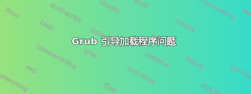 Grub 引导加载程序问题