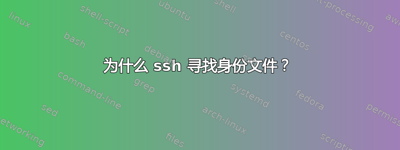 为什么 ssh 寻找身份文件？