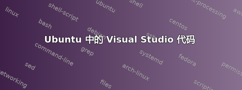 Ubuntu 中的 Visual Studio 代码