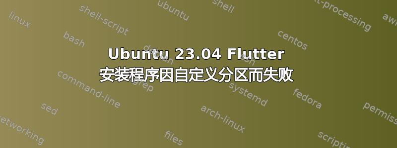 Ubuntu 23.04 Flutter 安装程序因自定义分区而失败