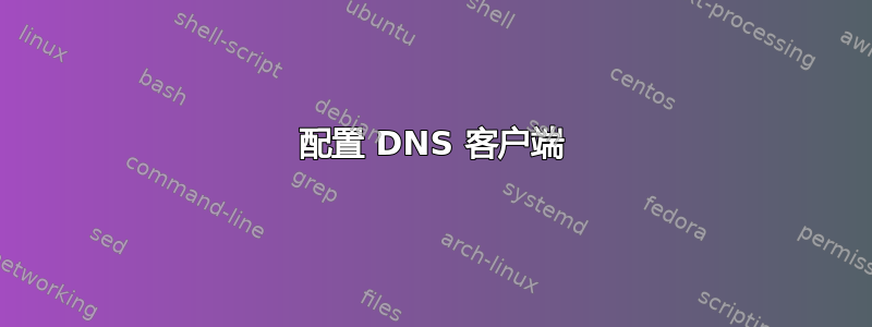 配置 DNS 客户端