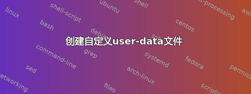 创建自定义user-data文件