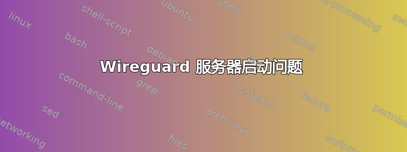 Wireguard 服务器启动问题