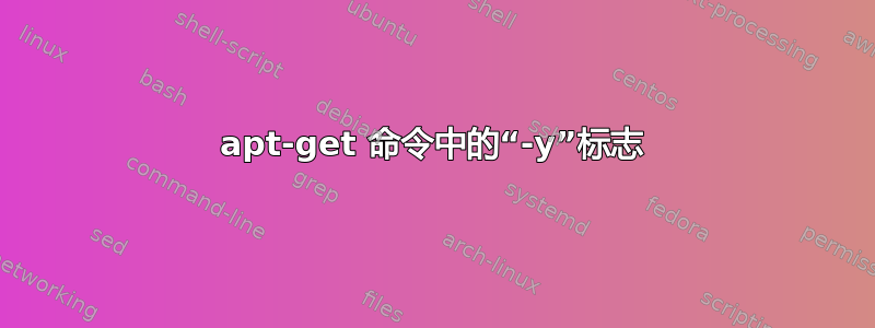 apt-get 命令中的“-y”标志