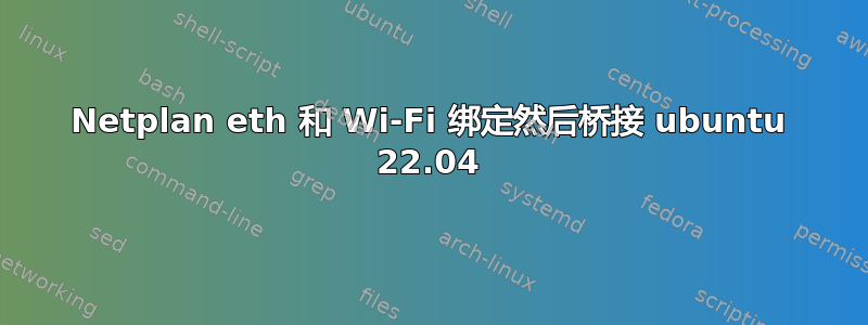 Netplan eth 和 Wi-Fi 绑定然后桥接 ubuntu 22.04