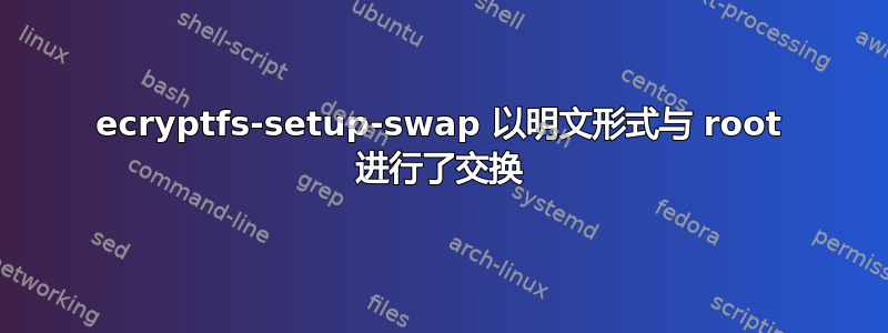 ecryptfs-setup-swap 以明文形式与 root 进行了交换