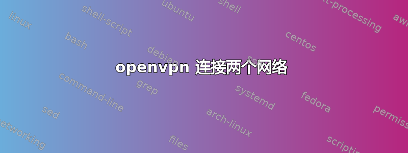 openvpn 连接两个网络