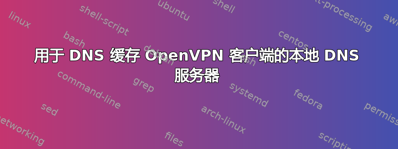 用于 DNS 缓存 OpenVPN 客户端的本地 DNS 服务器