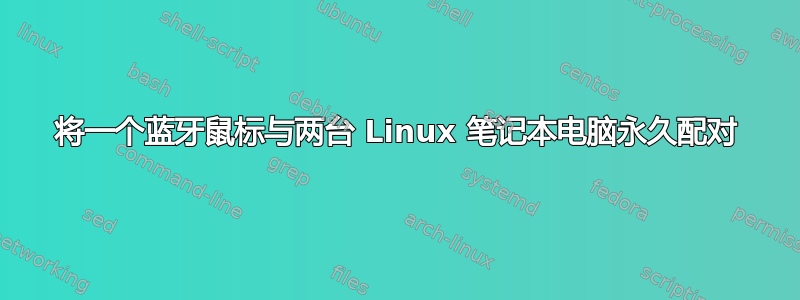 将一个蓝牙鼠标与两台 Linux 笔记本电脑永久配对