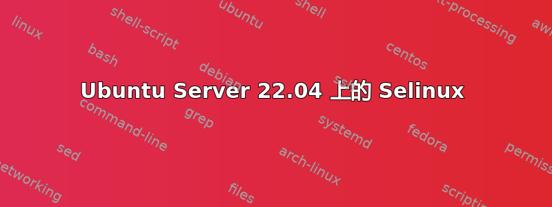 Ubuntu Server 22.04 上的 Selinux