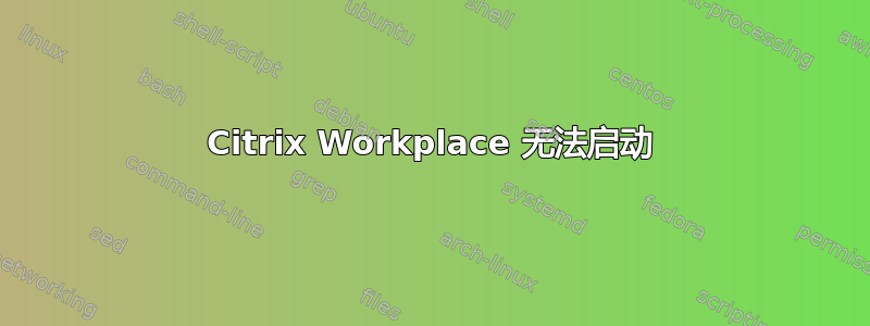 Citrix Workplace 无法启动