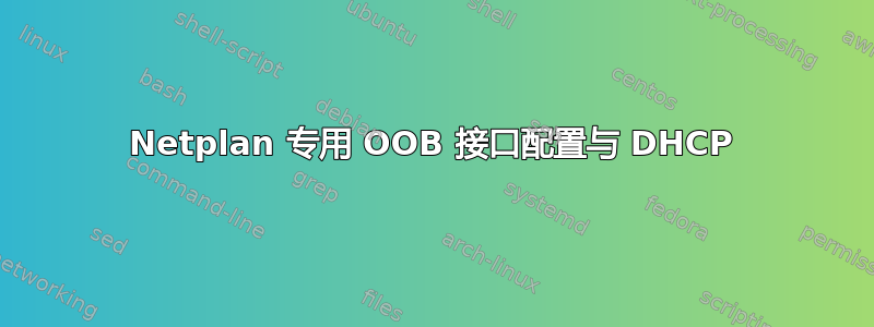 Netplan 专用 OOB 接口配置与 DHCP