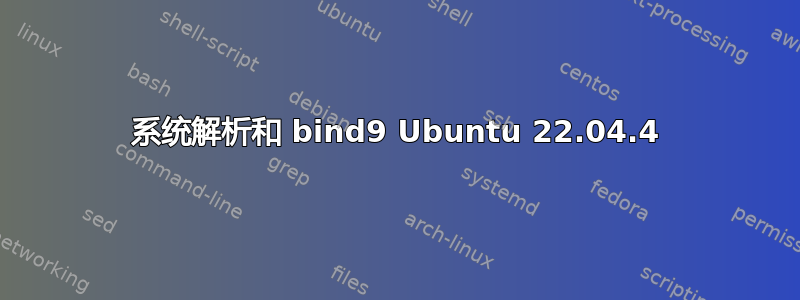 系统解析和 bind9 Ubuntu 22.04.4