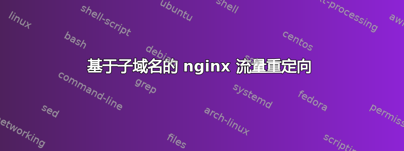 基于子域名的 nginx 流量重定向