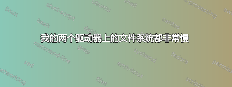 我的两个驱动器上的文件系统都非常慢