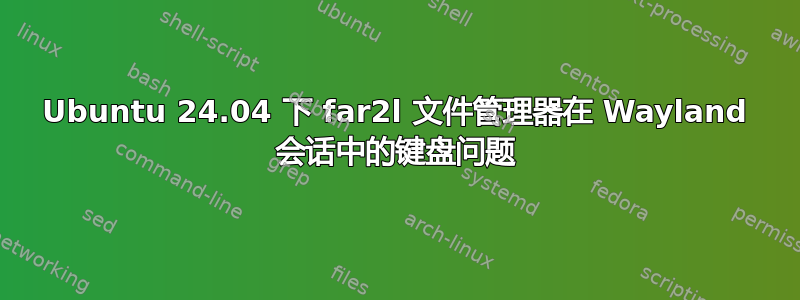 Ubuntu 24.04 下 far2l 文件管理器在 Wayland 会话中的键盘问题