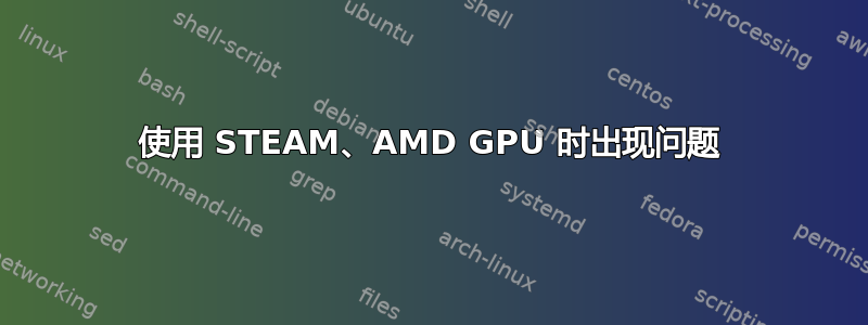 使用 STEAM、AMD GPU 时出现问题