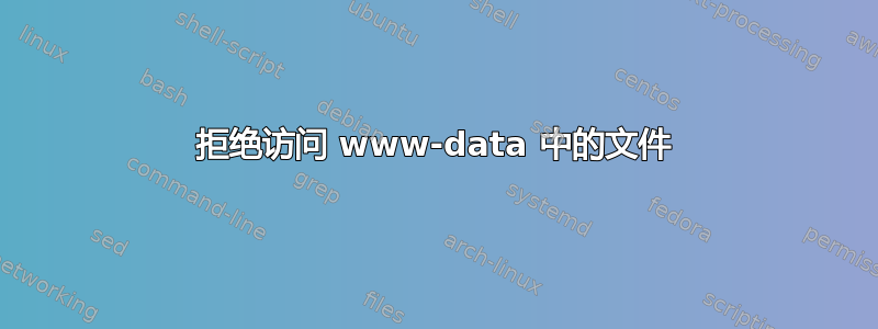 拒绝访问 www-data 中的文件