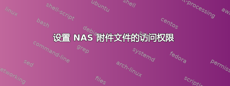 设置 NAS 附件文件的访问权限